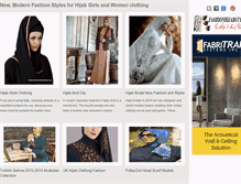 Tablet Screenshot of fashionhijabstyles.com